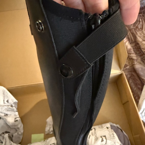 Men's Black Tall Riding Boots - Classic Equestrian Style - Picture 4 of 8